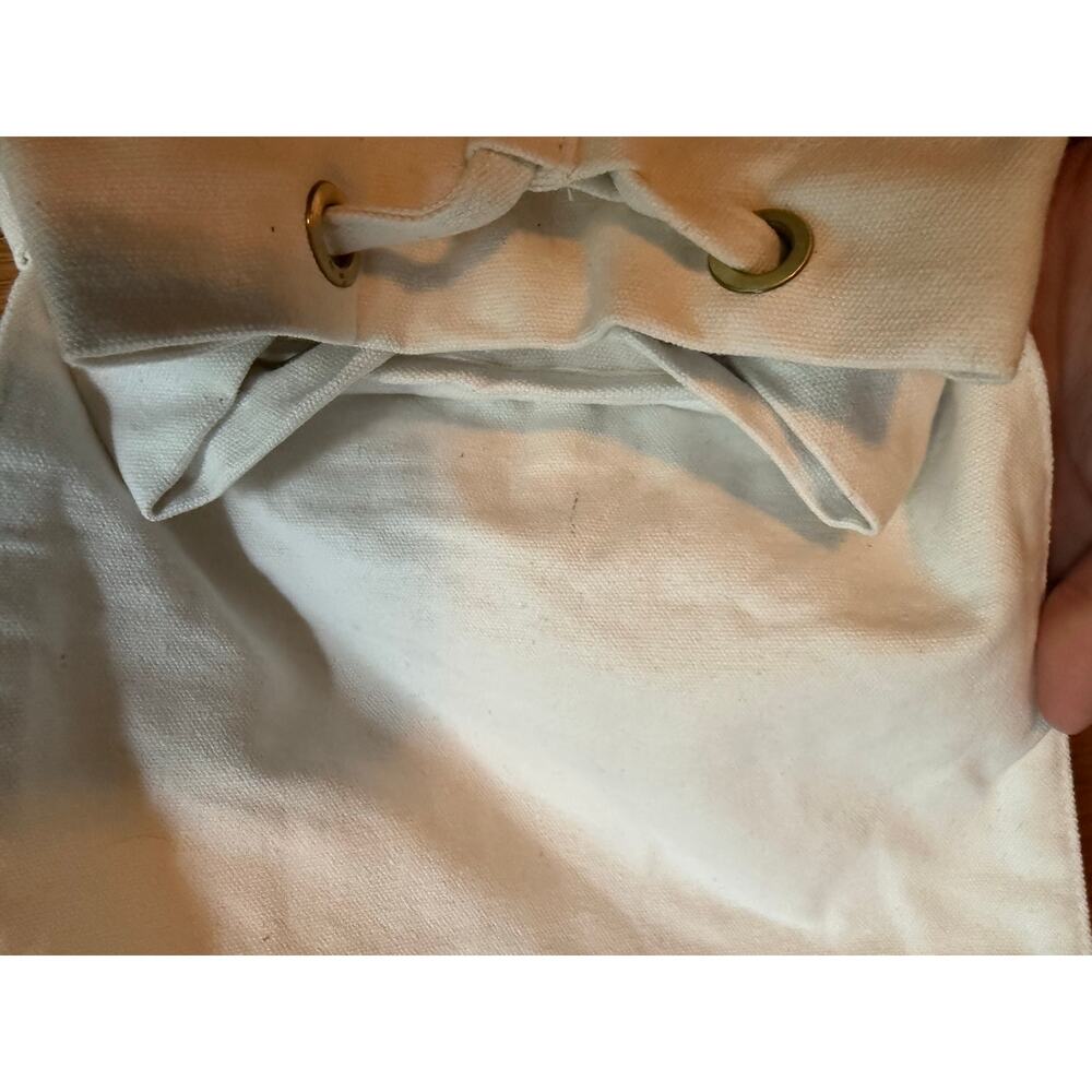 Laude the Label off white Convertable canvas bag 100% cotton - Picture 4 of 9